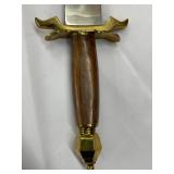Antique Style Sword with Leather Sheath 33.5" Long