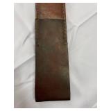 Antique Style Sword with Leather Sheath 33.5" Long