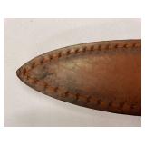 Antique Style Sword with Leather Sheath 33.5" Long