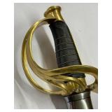 Ornate Sword with Metal Scabbard