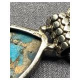 Turquoise Pendant in .925 Sterling Silver