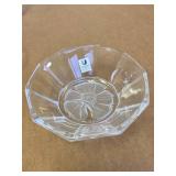 Vintage Condiment Serving Tray and Elegant Glassware Collection