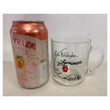 Vintage Condiment Serving Tray and Elegant Glassware Collection