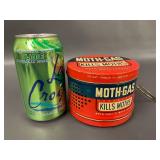 Vintage Moth-Gas Vaporizer Tin by Lewyt Chemical - Empty