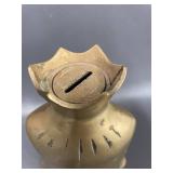 Vintage Brass Money Bag Piggy Bank