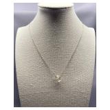 Sterling Silver 925 Crystal Necklace