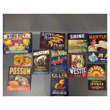 Vintage Fruit & Vegetable Crate Labels Collection