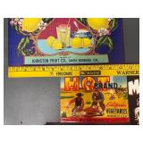 Vintage Fruit & Vegetable Crate Labels Collection