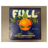 Vintage Fruit Crate Labels Collection Set Of Four