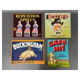 Vintage Fruit & Veg Crate Labels Collection