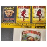 Vintage Beverage Labels Collection Lot
