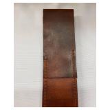 Decorative Sword with Leather Sheath and Brass Hilt