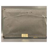 Antique University of Wisconsin Bascom Hall Reverse Glass Painting