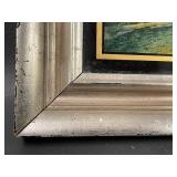 Antique University of Wisconsin Bascom Hall Reverse Glass Painting