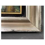 Antique University of Wisconsin Bascom Hall Reverse Glass Painting