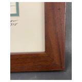 Framed Artwork by Paul N. Norton Art Iowa Governor