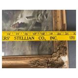 Vintage Landscape Artwork w/ Ornate Antique Frame