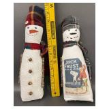 Handmade Snowman Decor Set - Rustic Charm