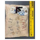 Handmade Snowman Decor Set - Rustic Charm