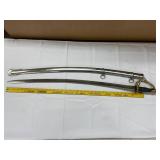 Civil War Style Saber Metal Sword with Brass Hilt and Scabbard