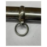 Civil War Style Saber Metal Sword with Brass Hilt and Scabbard