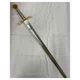 Ornate Fantasy Sword with Gold Accents