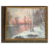 Ardi Winter Landscape Framed Artwork