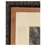 Framed Signed Luigi Kasimir Cityscape Art Print, Rustic Street Scene