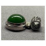 Sterling Silver Jade Pendant 925