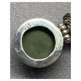 Sterling Silver Jade Pendant 925