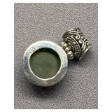 Sterling Silver Jade Pendant 925