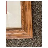 Bridge In Autumn Artwork with Oak Frame