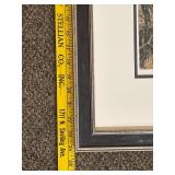 Framed Josef Eidenberger Art Print with Cityscape Scene Signed