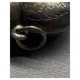 Engraved Sterling Silver 925 Heart Pendant Vintage Charm