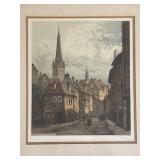 Framed Art Print by Josef Eidenberger, Scenic Urban Landscape