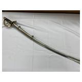 Cavalry Saber with Brass Hilt & Scabbard