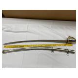 Cavalry Saber with Brass Hilt & Scabbard
