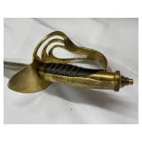 Cavalry Saber with Brass Hilt & Scabbard