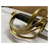 Cavalry Saber with Brass Hilt & Scabbard