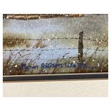 Byron Addison Wells Winter Farm Scene Framed Art