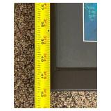 Framed Michael Schofield (attributed) Vivid Landscape Painting Signed 41"