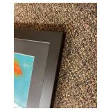 Framed Michael Schofield (attributed) Vivid Landscape Painting Signed 41"