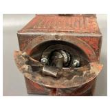 Antique French Metal Coffee Grinder / Pepper Mill with Hand Crank BT