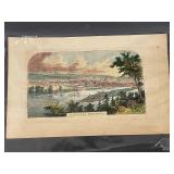 Set of Six Antique Engravings and Prints Collection - Saint Paul Minnesota, etc.