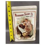 Vintage Collectible Tins Lot: Presidents, Washburn