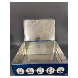 Vintage Collectible Tins Lot: Presidents, Washburn