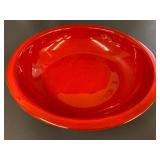 Vintage Ceramic Collection with Red Bowl & Goblets