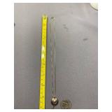 Sterling Silver 999 Sun Pendant Necklace