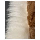 Handmade Panda Sheepskin or Alpaca Rug Pillow Decor 24"