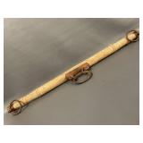 Vintage Wooden Horse Yoke with Iron Rings